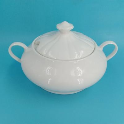 China Sustainable Kitchen Soup Pot Ceramic Casserole With Glass Cover Casserole Soup Stew Pot for sale