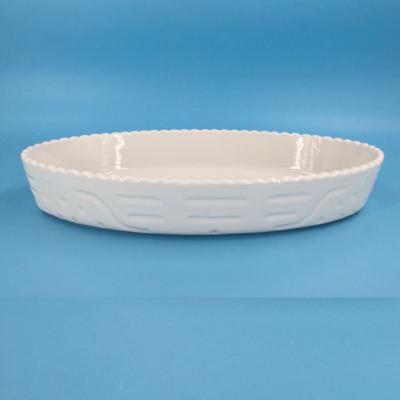 China Hot Selling Cheap Ceramic Dinner Dishes Bulk Flat Viable , White Porcelain Wedding Dishes for sale