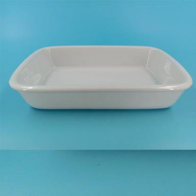 China Hot Sale Cheap Ceramic Dinner Dishes Bulk Flat Viable , White Useful Square Porcelain Wedding Dishes for sale