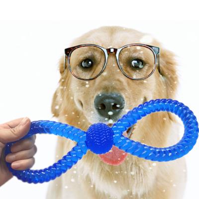 China TPR Interactive Pull Ring Chewing Dog Toy for sale