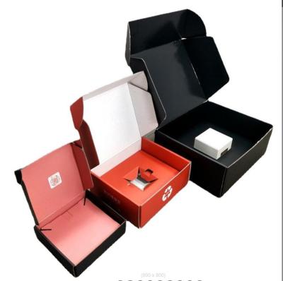 China Recyclable cheap plain square black cardboard paper electronic packaging box for sale