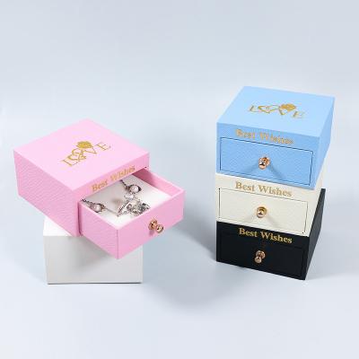 China Recyclable Custom Size Black Safe Paper Travel Portable Jewelry Box Packaging for sale