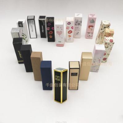 China Recyclable Wholesale Diodes Eye Shadow Pink Lipstick Tube Gold For Hair Extension Packaging Cosmetic Paper Bags Gift Box for sale