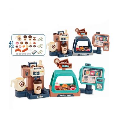 China Enjoy Pretend Play Coffee Machine Toys Pretend Play Coffee Maker Set Kids for sale