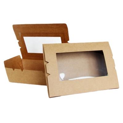 China Recycled Materials Paper Lunch Box Fried Chicken Box Takeaway Food Container Packaging for sale