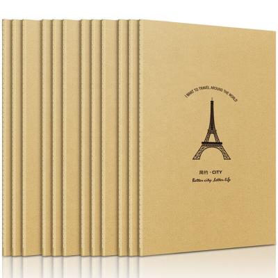 China Office Eco - Friendly Paper Wholesale Stationery Writing Plain Printing Kraft Paper Custom Notebook for sale