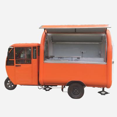 China Shanghai SILANG 3 wheels electric food truck of vegetable processing factory, electric street fast food tricycle/outdoor food truck for sale USA for sale