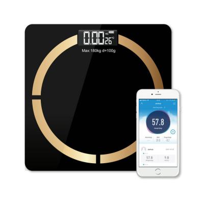 China Water Content Measuring 40lg Digital Scale 180kg Scale With Wireless Smart Scale With Body Analysis App for sale