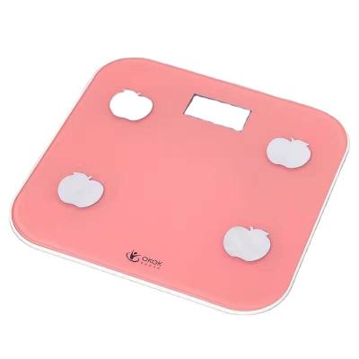 China Cheap Health Electronic Scale Fat Body Tempered Glass Fashion Scale for sale