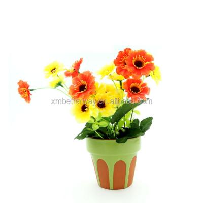 China Morden Terracotta Clay Garden Handmade Miniature Ceramic Wholesale Flower Pot for sale