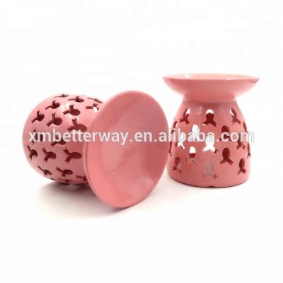 China Chinese Madden 2018 New Censer Elegant Pink Aroma Incense Oil Burner for Mother's Day and Valentine's Day for sale