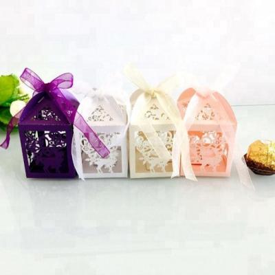 China Country Best Selling More Colors Gift Wedding Favor Wedding Paper Box / Candy Box for sale