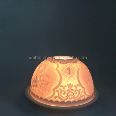 China Modern Limoges lithophane countryside bisque candle holder-angel for sale