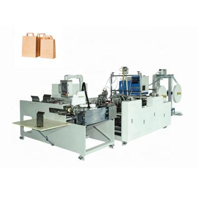 China Full Automatic Packaging Industry Rope Paper Bag Twisted Paper Handle Sticking Machine For Paper Bags for sale