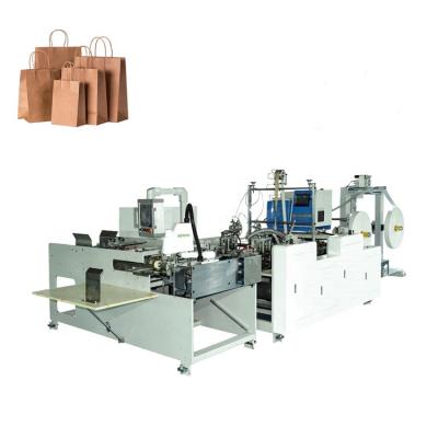 China Packaging Industry Automatic Twisted Handle Making And Gluing Machine For Kraft Paper Bag for sale