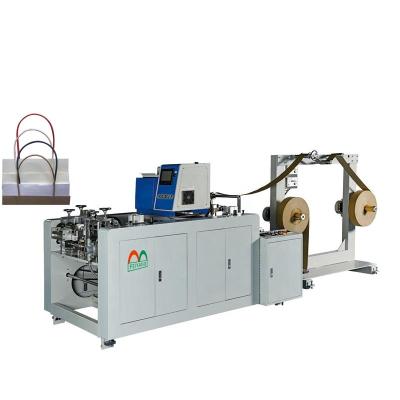 China To make paper handles for bags high speed hot melt glue twisted handle gluing machine for paper bag for sale