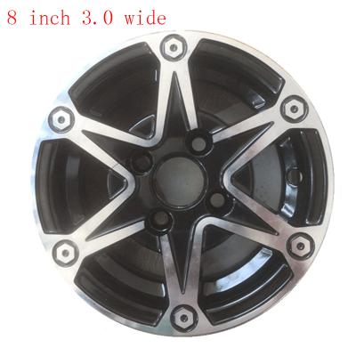 China Electric motorcycle three wheel hub 8 inch 3.0 wheel four wheel car old wide aluminum scooter factory direct sales for sale