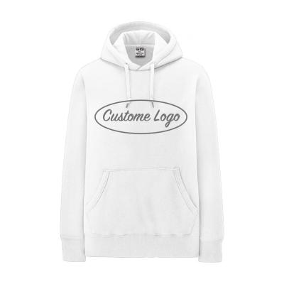 China Wholesale streetwear waterproof white sweatshirt for men unisex custom logo OEM print fleece pullover simple basic empty hoodie for sale