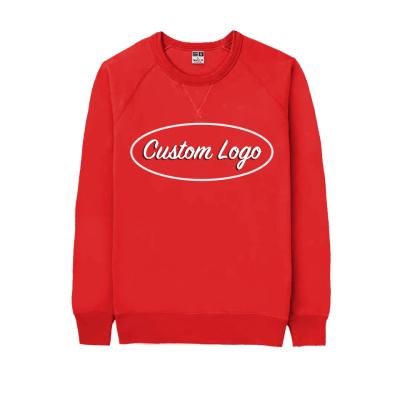 China Custom Anti-wrinkle Basic Men's Pullover Fleece Printed Sweatshirt Crewneck for sale