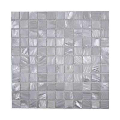 China Shell+9mm Spywood& Resin Professional Made ABC Stone White Mother Of Pearl Tiles Backsplash Sea Shell Decorative Mosaic For Home Decor for sale