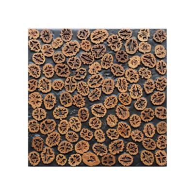 China Modern Unique Design ABC Walnut Mosaic Stone Wall Tiles Office Store Hotel Bedroom Decorative Wooden Mosaic Panel for sale