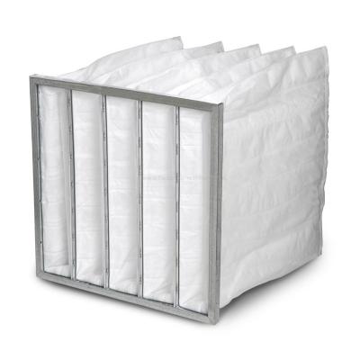 China Hotels G4 F5 F6 F7 F8 Medium Efficiency Pocket Air Filter Pocket AHU Bag Filter for sale