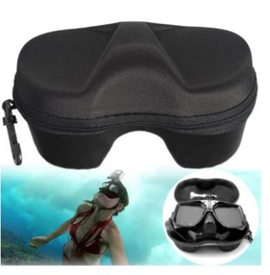 China Hard Glass Case Mask Scuba Mask Scuba Pouch Storage Bag Protector Diving Container for Gopro for sale