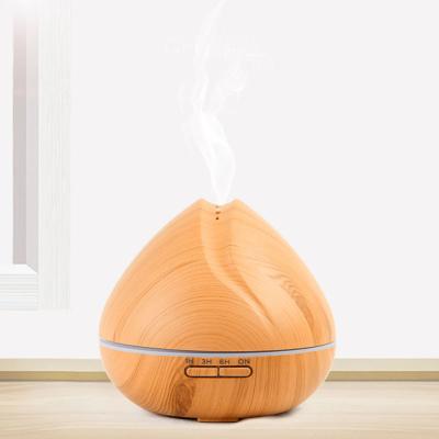 China Mini Wooden Aroma Diffuser Flower Hotel Hotel Fragrance Essential Oil Humidifier Air Machine Smart Ultrasonic Electric Aroma Diffuser for sale