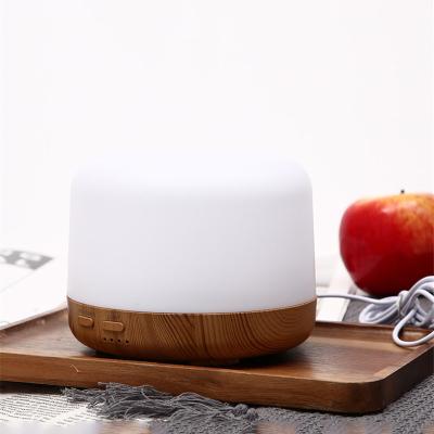 China Commercial Automatic Mini Wood Diffuser Aroma Led Hotel Stock Perfume Flower Water Humidifier Essential Oil Bottle Aroma Diffuser for sale