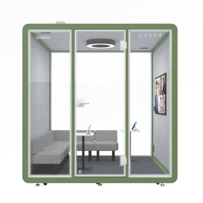 China Modern Design Foldable Mobile Silence Phone Booth Office Meeting Acoustic Soundproof Pod for sale