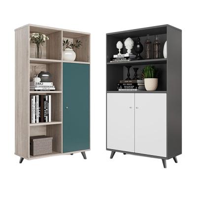 China (Other) Office Storage Cabinet Office Sliding Door Cabinet Wooden Adjustable File Cabinet for sale