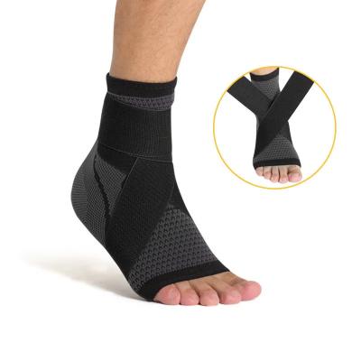 China Adjustable Elasticity Ankle Protector Men's Breathable Ankle Protector Women Sports Sprain Fixed Basketball Ankle Protection for sale