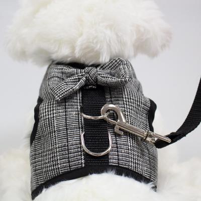 China Custom Pet Clothes Breathable Anti-Running Lost Plaid Dog Vest Dog Chest Strap Factory Wholesale for sale