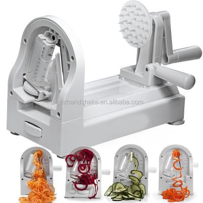 China Viable Vegetable Spiralizer Slicer and Zoodle Maker | Spiral Slicer with 4 Integrated Blades | Veggie Resistant Spiral for sale