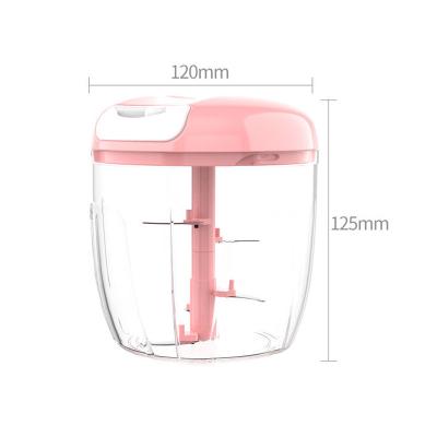 China Hand Pull Food Processor Manual Viable Food Cleaver For Fruit Vegetable Meat - Portable Medium Blender for sale