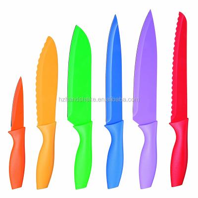 China Viable 12-Piece Kitchen Knife Set, Bright (6 Knives & 6 Knife Covers), C55-01-12PCKS for sale