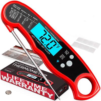 China Kitchen thermometers instant read meat thermometer for grilling and baking. Upgraded with backlight and waterproof body. Digital's Best Fast Food for sale