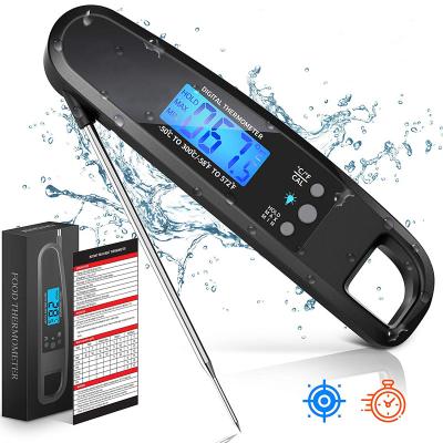 China Kitchen Thermometers Instant Read Meat Thermometer For Kitchen Cooking High Speed ​​Accurate Waterproof Digital BBQ Thermometer With Backlight Magnet for sale