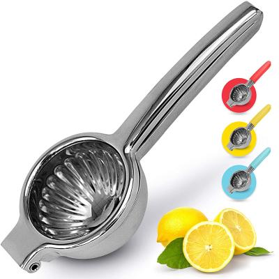 China Viable Lemon Squeezer Stainless Steel With Metal Heavy Duty Solid Bowl Premium Quality Large Manual Squeezer Citrus Squeezer for sale