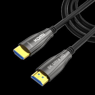 China 4K@122HZ Wholesale High Speed 18Gbps Ultra HD 4K 60Hz Fiber Optic HDMI Cable for HDTV Game Console and Projector for sale