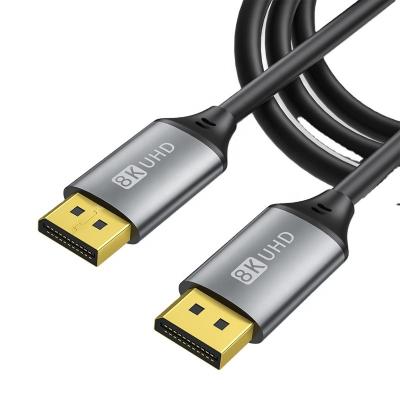 China 8K Data Transmission 8K 1M 1.5M 2M 3M 5M Male to Male 1.4 Version 60hz Data cable Gaming Video Card Computer Monitor Connection Cable DP Cable for sale