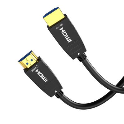 China Camera 2023 4K 60Hz 20m 50m HDCP2.2HDR 18Gbps high-speed TV LCD laptop optical fiber HDMI cable for sale