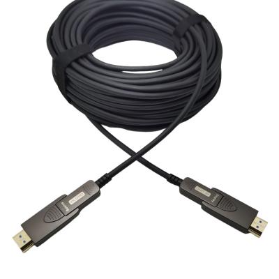 China Camera Factory price 10m 20m 30m 200m AOC optical fiber HDMI cable Support 18Gbps 4K@60HZ office project audio and video HDMI cable for sale