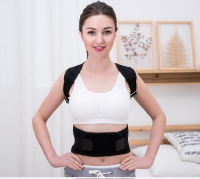 China Breathable.posture Corrector Adjustable Back Support Belt Waist Back Shoulder Spinal Protection for sale