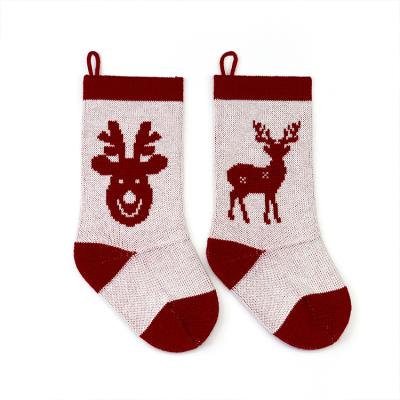 China Wholesale Custom Christmas Santa Claus Stocking Christmas Stockings Christmas Cotton Moose Daily Necessities Decorations Premium for sale