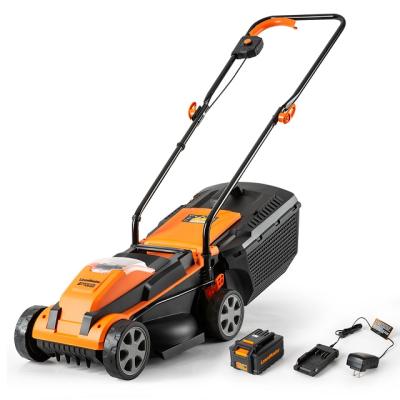 China Folding Handle LawnMaster Lawn Mower 24V Lithium-ion, 13-Inch Battery, 4.0Ah and Cordless Charger Included CLM2413A for sale