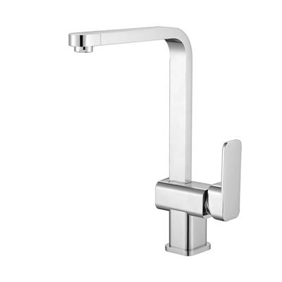 China Rotation Modern Industrial Modern Water Brass Kitchen Sink Faucet for sale