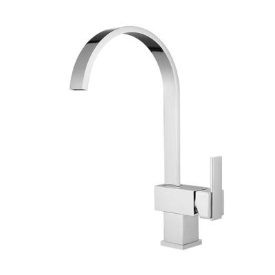 Κίνα Modern Designer 360 Hot And Cold Brass Kitchen Gooseneck Waterfall Faucet προς πώληση