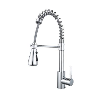 中国 Modern Deck Mounted Single Handle Pull Out Kitchen Faucet Pull Out 販売のため