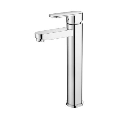 中国 Modern Brass Deck Mount Square Vessel Tall Bathroom Faucet Faucet 販売のため